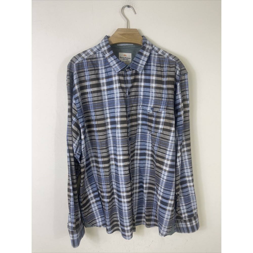 Tommy Bahama Shirt Mens Button Down Long Sleeve Island Modern Fit Size XL